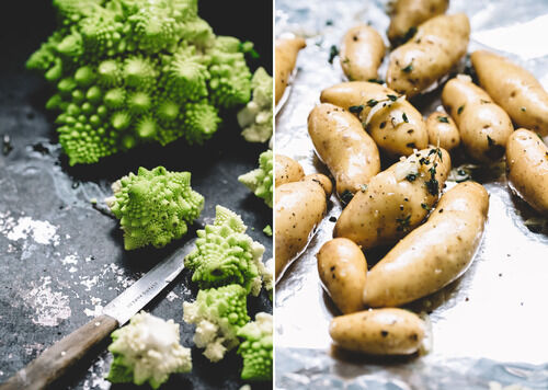 Potatoes and Romanesco
