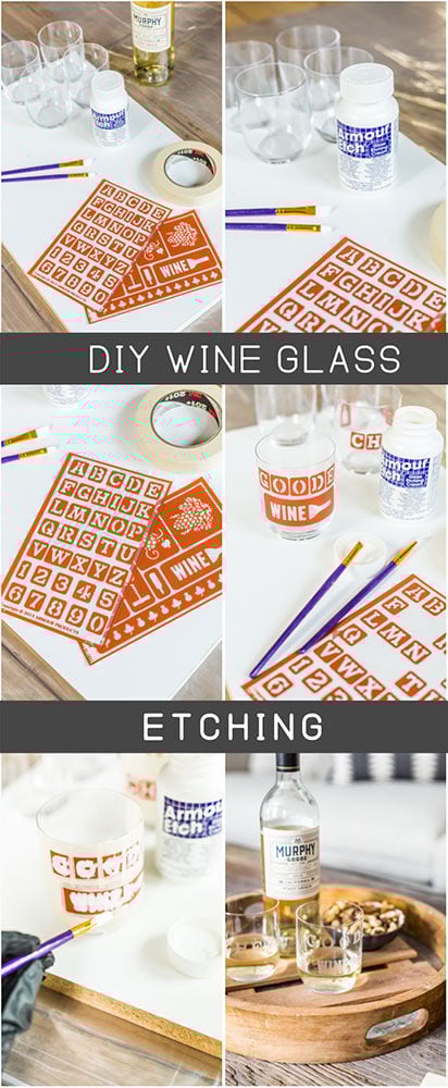 DIY Wine glass etching pinterest 