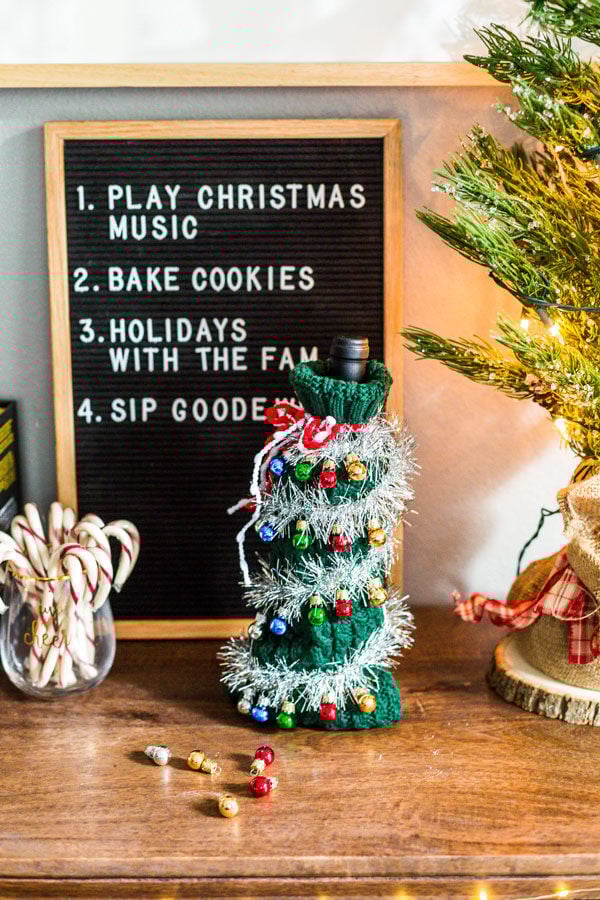 Finished Ugly Wine Christmas Sweater