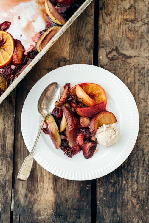 Sangria with ice cream