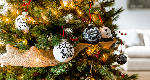 DIY Hand Painted Ornaments