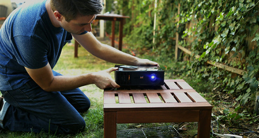 Outdoor Movie Night - Projector Screen DIY